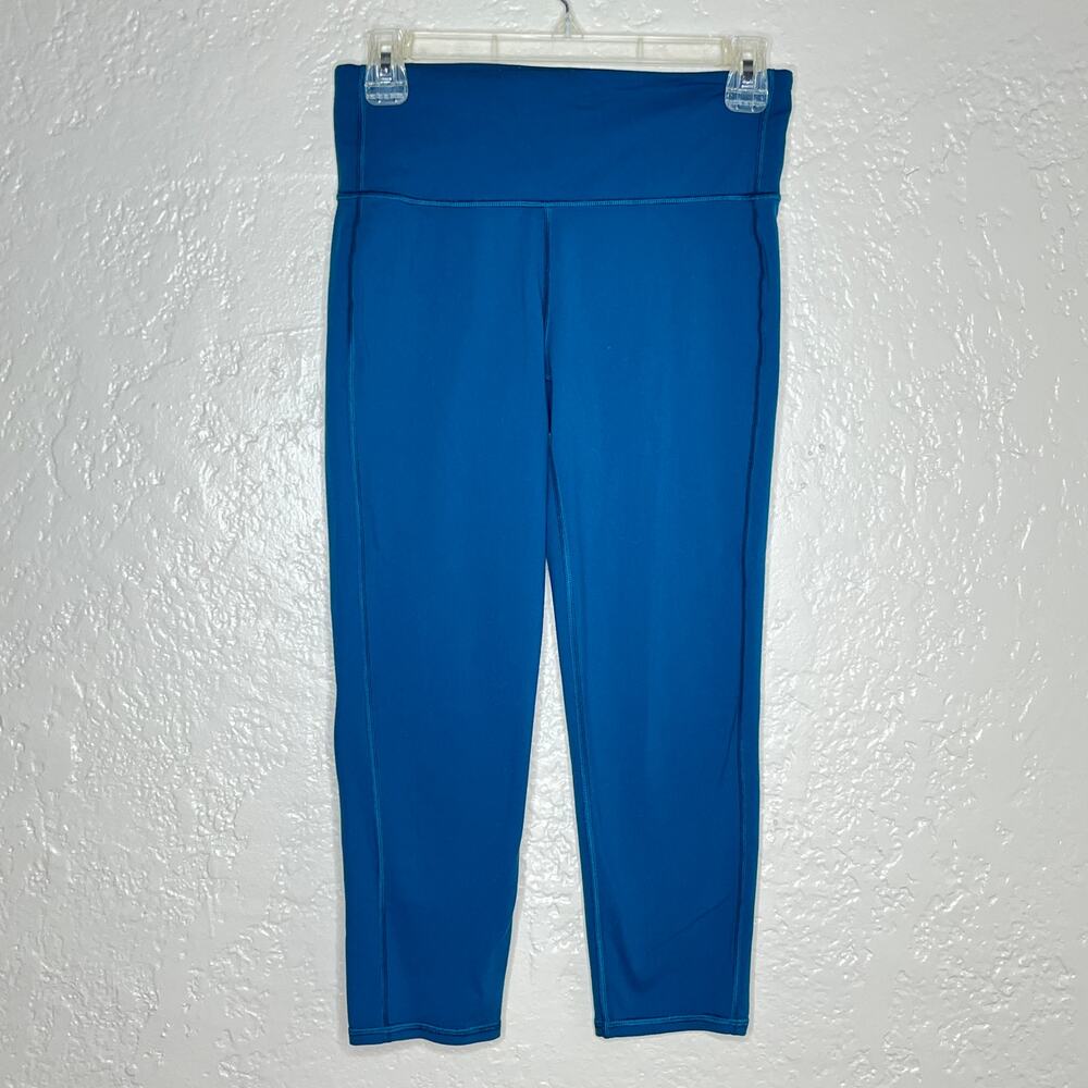 Athleta Women's High‎ Rise Chaturanga Capri Black Pilayo Yoga Pants Size Small
